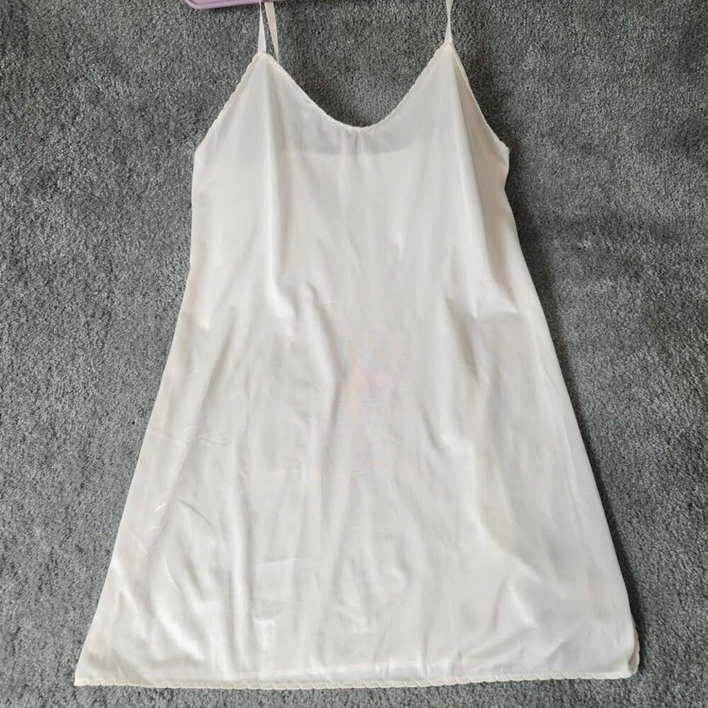 Wondermaid Half Slip Adjustable Strap Womens Vintage Nylon Lingerie Size 36